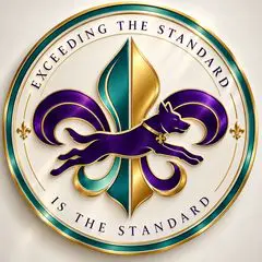 Fleur de Lis K9 Academy seal